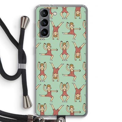 Gymboys: Samsung Galaxy S21 Transparant Hoesje met koord