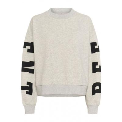 Kaffe - Grijs | unisex | Trui | Grijs | L | regular | Kamst mode