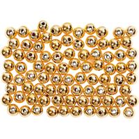 Creativ Company Waskralen, d 4 mm, gatgrootte 0,7 mm, goud, 150 stuk/ 1 doos