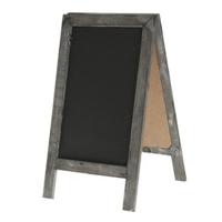 Krijtbord Tafelmodel - 18 x 32 cm - hout - klapbord voor krijt