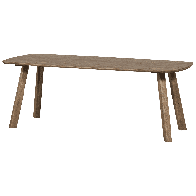 WOOOD Deens Ovale Eettafel 'Tablo' Eikenhout, 180 x 100cm, kleur Cashmere Bruin