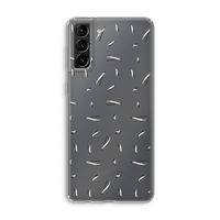 Hipster stripes: Samsung Galaxy S21 Plus Transparant Hoesje