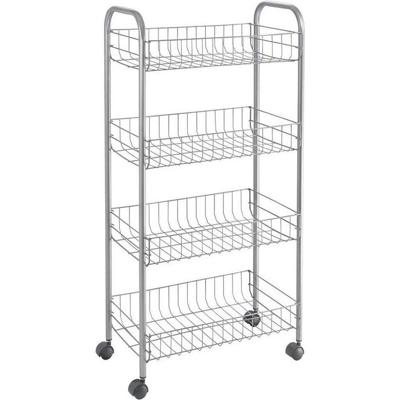 Metaltex opbergtrolley ascona grijs