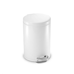 simplehuman CW1853CB 4,5 l Rond Roestvrijstaal Wit