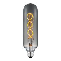 Edison Vintage LED filament lichtbron Tube - Rook - Spiraal - Retro LED lamp - 6/6/22.5cm - geschikt voor E27 fitting - Dimbaar - 4W 100lm 1800K - warm wit licht