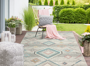 Karpet24 Vloerkleed Salsa, modern design, weerbestendig en uv-bestendig, voor balkon, terras en serre, ook geschikt voor binnen Multi -160 x 230 cm