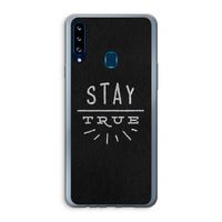 Stay true: Samsung Galaxy A20s Transparant Hoesje
