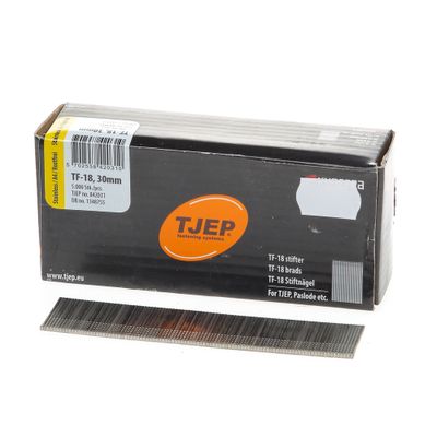 Minibrad 18G 1.2mm l= 30mm recht RVS (5000)
