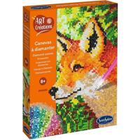 Creatie met mini-strasssteentjes - SENTOSPHERE - Kunst & Creaties - Diamond Painting Canvas - Vos - Leeftijd 8+