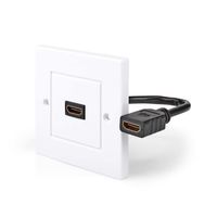 Nedis HDMI Wandcontactdoos | Zwart | Verguld | 1 stuks - CVGP34950WT CVGP34950WT - thumbnail