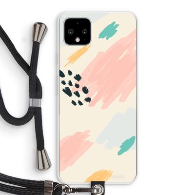 Sunday Chillings: Pixel 4 XL Transparant Hoesje met koord