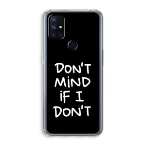 Don't Mind: OnePlus Nord N10 5G Transparant Hoesje