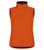 Clique 0200916 Classic Softshell Vest Lady - Diep Oranje - L - thumbnail