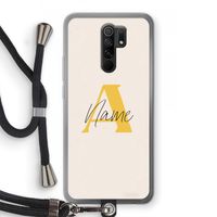 Amber Script: Xiaomi Redmi 9 Transparant Hoesje met koord