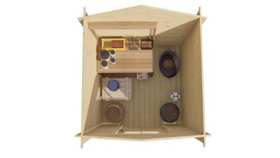 Blokhut - Tuinhuis Richard | 28 mm | vuren Red Class Wood geïmpregneerd