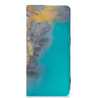 OPPO Reno8 Pro | Standcase | Marble Blue Gold