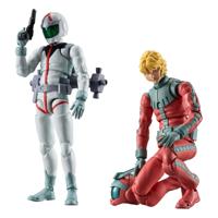 Mobile Suit Gundam G.M.G. Collection EX 09 Action Figures 2-Pack Earth Federation Amuro Ray & Char Aznable Normal Suit Ver. (with gift) 10 cm