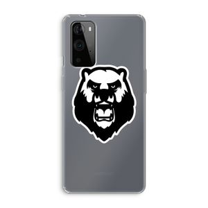 Angry Bear (white): OnePlus 9 Pro Transparant Hoesje