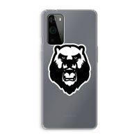 Angry Bear (white): OnePlus 9 Pro Transparant Hoesje