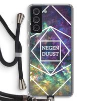 Negenduust ruimte: Samsung Galaxy S21 FE Transparant Hoesje met koord