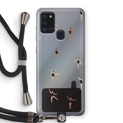 Dancing #1: Samsung Galaxy A21s Transparant Hoesje met koord