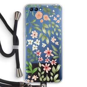 Botanical sweet flower heaven: Honor 10 Transparant Hoesje met koord