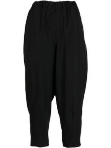 Comme Des Garçons Comme Des Garçons pantalon court à taille élastiquée - Noir