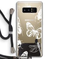 Tiny Bugs: Samsung Galaxy Note 8 Transparant Hoesje met koord