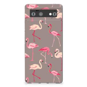 Google Pixel 6 TPU Hoesje Flamingo