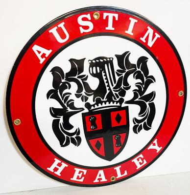 Austin Healey Emaille Bord 30 cm