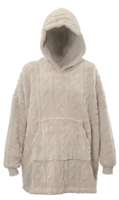 Unique Living hoodie pleun 70x50x87cm chateau grey