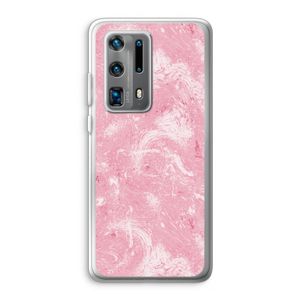 Abstract Painting Pink: Huawei P40 Pro Plus Transparant Hoesje