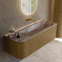 Badmeubel Mondiaz Kurve-Dlux | 125 cm | Meubelkleur Dusk | Wastafelkleur Oza | Solid surface | Wasbak rechter zijde spoelbak | Zonder kraangat(en) Badmeubel Mondiaz Kurve-Dlux | 125 cm | Meubelkleur Dusk | Wastafelkleur Oza | Solid surface | Wasbak rechter zijde spoelbak | Zonder kraangat(en)