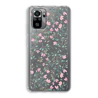 Sierlijke bloemen: Xiaomi Redmi Note 10S Transparant Hoesje