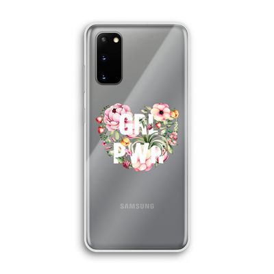 GRL PWR Flower: Samsung Galaxy S20 Transparant Hoesje