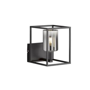 Fischer & Honsel Wandlamp Iska smoke glas 30438