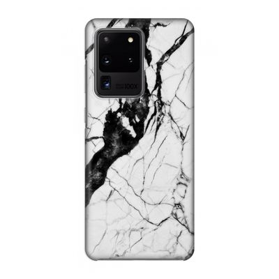 Witte marmer 2: Volledig geprint Samsung Galaxy S20 Ultra Hoesje