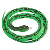 Rubberen dieren gras slangen 117 cm - thumbnail