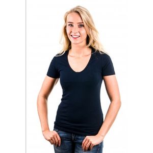 Garage T-Shirt Ladies V-Neck Navy (art 0702)