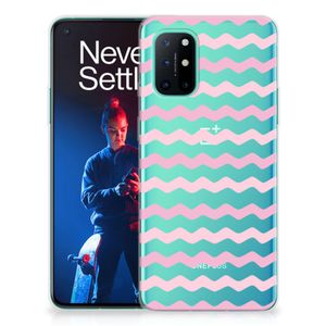 OnePlus 8T TPU bumper Waves Roze