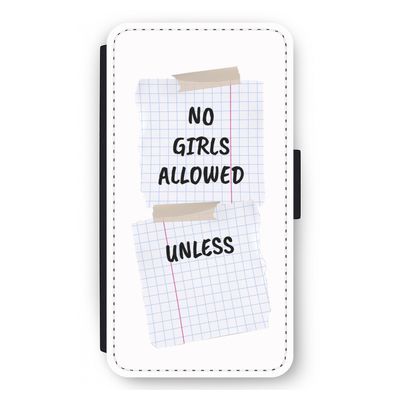 No Girls Allowed Unless: iPhone 12 mini Flip Hoesje