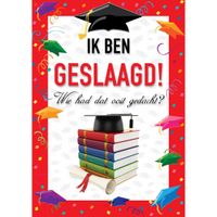 Deur poster Ik ben geslaagd Deur poster Ik ben geslaagd