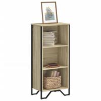 Boekenkast 50x31x106 cm bewerkt hout sonoma eikenkleurig - thumbnail