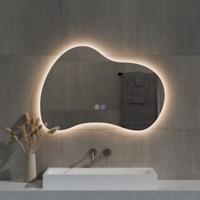 Spiegel Best Design Strange Organisch 120x70 cm Incl. Spiegelverwarming & Dimare LED Verlichting Spiegel Best Design Strange Organisch 120x70 cm Incl. Spiegelverwarming & Dimare LED Verlichting