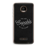 Capable: Motorola Moto Z Force Transparant Hoesje
