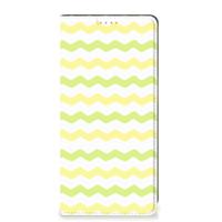 OPPO A54 5G | A74 5G | A93 5G | Hoesje met Magneet | Waves Yellow