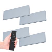 Set van 4 LED Wandlampen Dallas XL - Grijs - 3000K Warm wit - 24 Watt 2480 lumen - IP54 Waterdicht - Up & Down light - Incl. dimmer met afstandsbediening - Binnen & Buiten