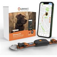 Collare GPS per cani - WEENECT Dog XT - Antenna XL - Impermeabile - Collare Julius-K9 - Funziona con abbonamento - Arancione
