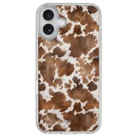 iPhone 16 hybride hoesje - Cowhide chic