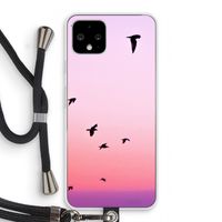 Fly away: Pixel 4 Transparant Hoesje met koord